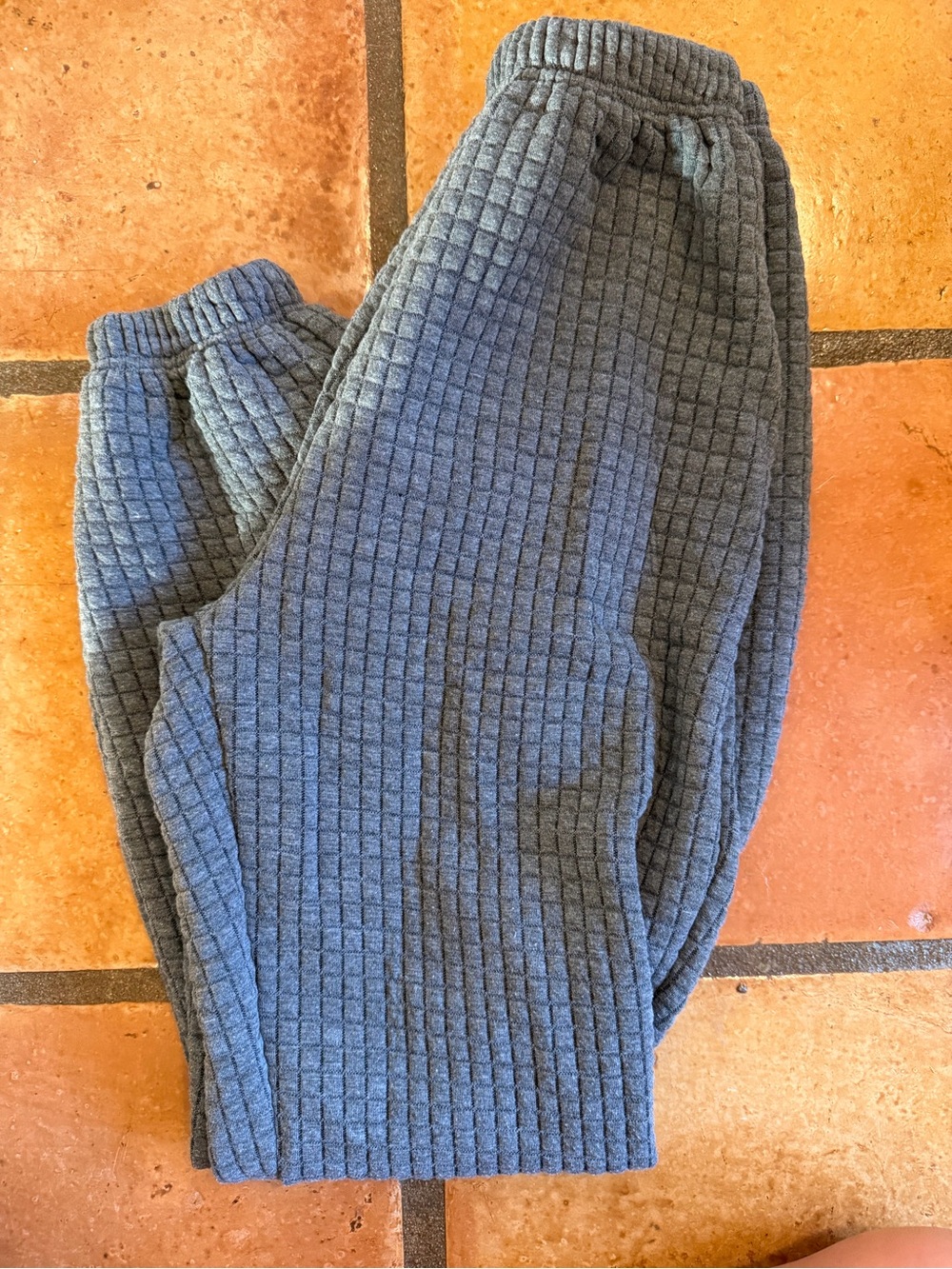 Woman’s Quilted Gray sweatpants  - Comfort Fit